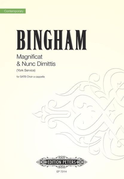 Magnificat and Nunc Dimittis (York Service) : For SATB Choir A Cappella.