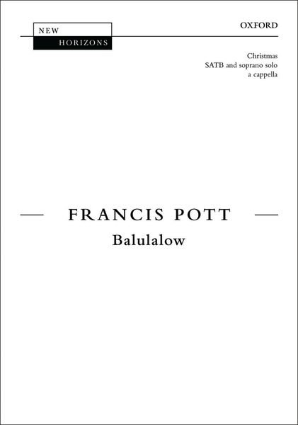 Balulalow : For SATB With Soprano Solo A Cappella.