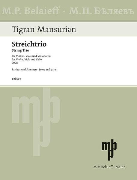 Streichtrio : Für Violine, Viola und Violoncello (2008).