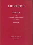 Sonata In C Major, Spitta No. 40 : For Flute and Basso Continuo / edited by Mary Oleskiewicz.