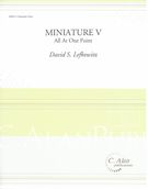 Miniature V - All At One Point, Version 2 : For Marimba Duet (1993).