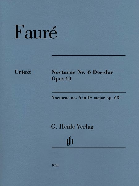 Nocturne Nr. 6 Des-Dur, Op. 63 : For Piano / edited by Felix Loy.