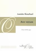 Ave Verum : Pour Choeur (SATB) Et Orgue.