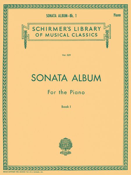 Sonata Album For The Piano, Book 1.