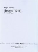 Sonate : For Viola and Piano (1918).