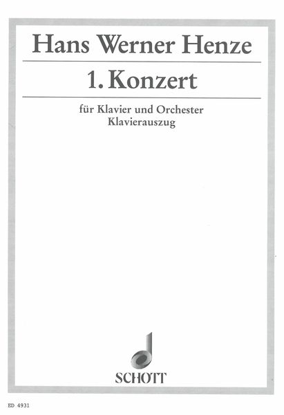 Konzert : Für Klavier und Orchester, 1950 - reduction For 2 Pianos Four Hands.