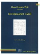 Streichquartett E-Moll (1925).