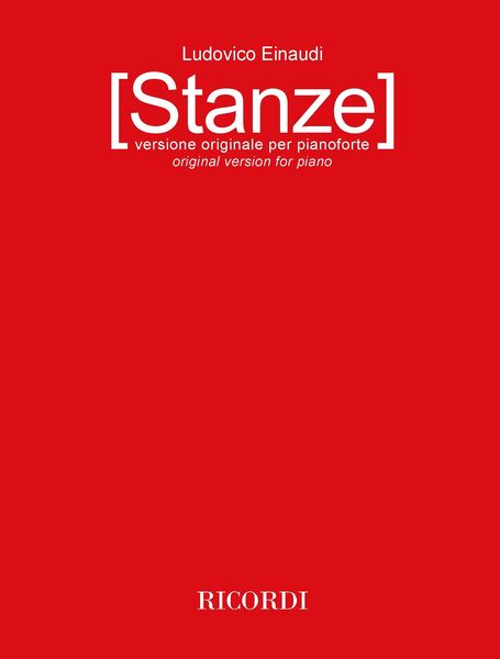 Stanze : Per Pianoforte Solo.