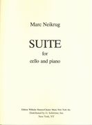 Suite : For Cello and Piano.