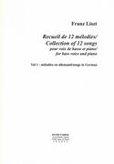 Recueil De 12 Mélodies = Collection of 12 Songs : For Bass Voice and Piano - Vol. 1.