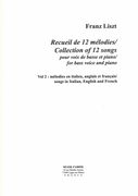 Recueil De 12 Mélodies = Collection of 12 Songs : For Bass Voice and Piano - Vol. 2.