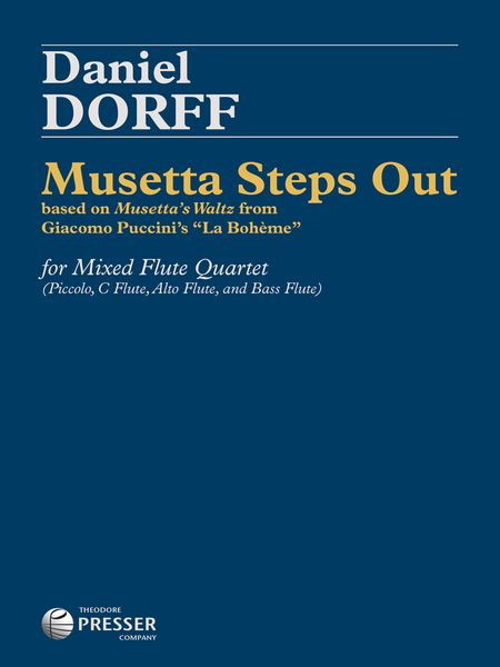 Musetta Steps Out : For Mixed Flute Quartet (Piccolo, C Flute, Alto Flute and Bass Flute).