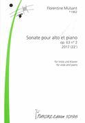 Sonate, Op. 63 No. 2 : Pour Alto Et Piano (2017).