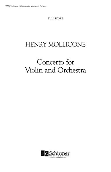 Concerto : For Violin and Orchestra.