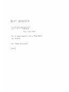 Intermezzi, From Under Himlen : For 2 Mezzo Sopranos and Orchestra (2003).