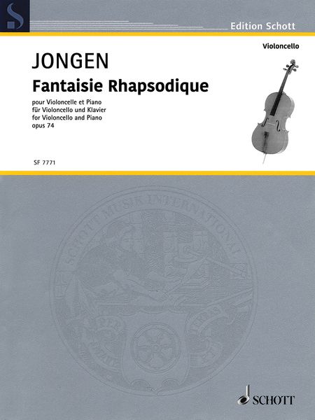 Fantaisie Rhapsodique, Op. 74 : Pour Violoncello Et Piano.