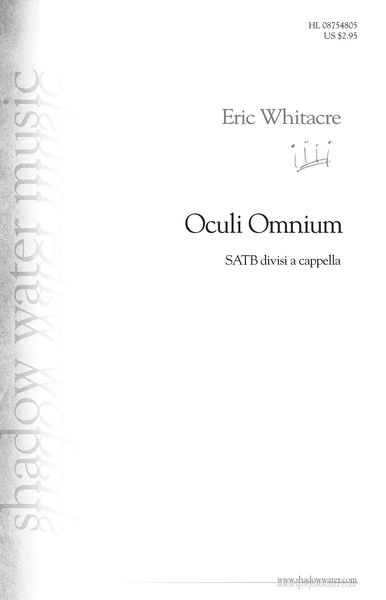 Oculi Omnium : For SATB Divisi A Cappella.