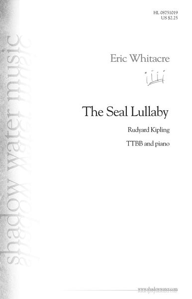 Seal Lullaby : For TTBB and Piano.