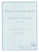 Concerto In D Minor, BWV 1043 : For 2 Flutes & Piano / arr. by Jasmine Choi.