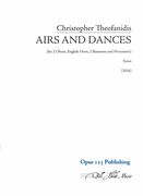 Airs and Dances : For 2 Oboes, English Horn, 2 Bassoons and Percussion (2016).