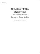 William Tell Overture : For Concert Band - Bassoon 1 Part / arranged by Erik W. G. Leidzen.