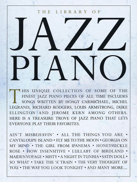 Library of Jazz Piano.