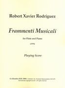 Frammenti Musicali : For Flute and Piano (1978).