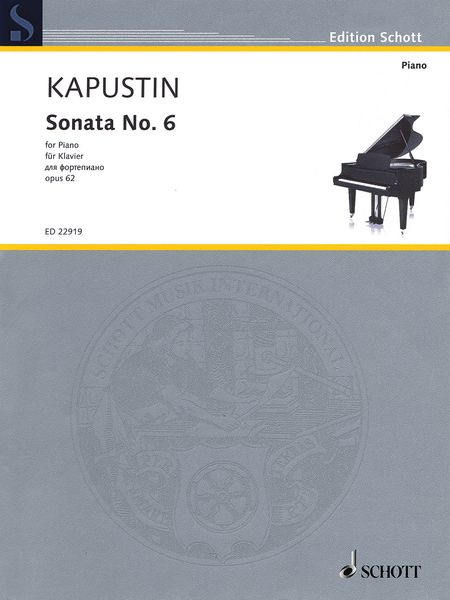 Sonata No. 6, Op. 62 : For Piano (1991).