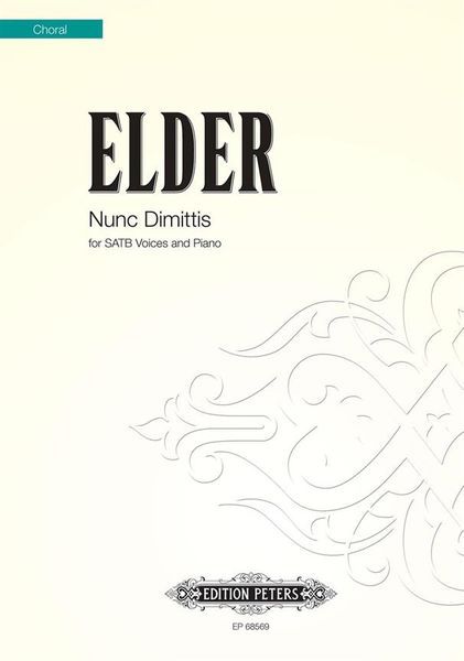 Nunc Dimittis : For SATB Voices and Piano.