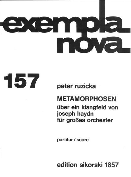 Metamorphosen Über Ein Klangfeld von Joseph Haydn : Für Grosses Orchester.