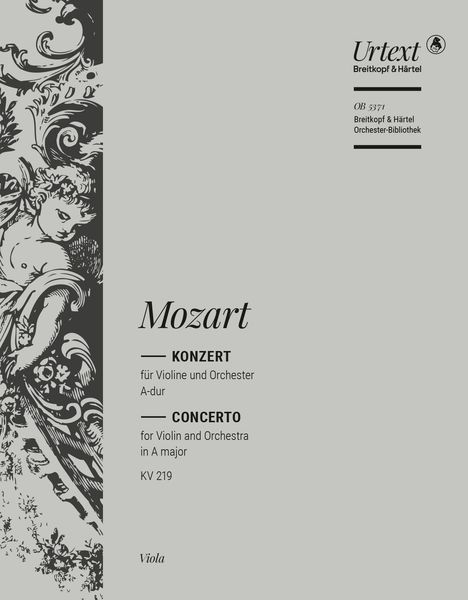 Konzert A-Dur, K. 219 : Für Violine und Orchester / edited by Cliff Eisen.