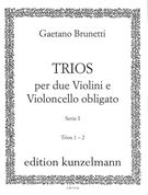 Trios Per Due Violini E Violoncello Obligato, Serie I, Trios 1-2 / edited by Pere-Joan Carrascosa.