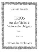 Trios Per Due Violini E Violoncello Obligato, Serie I, Trios 3-4 / edited by Pere-Joan Carrascosa.