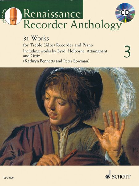 Renaissance Recorder Anthology, Vol. 3 : 31 Works For Treble (Alto) Recorder and Piano.