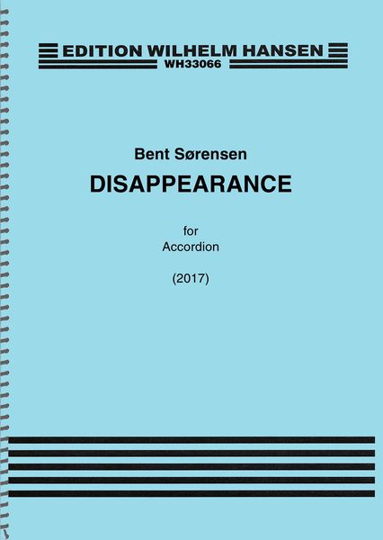 Disappearance : For Accordion Solo (2017).