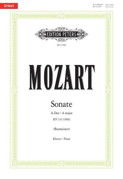 Sonate A-Dur, K. 331 (300i) : Für Klavier / edited by Klaus Burmeister.