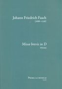 Missa Brevis In D, Fr 1253 / edited by Brian Clark.