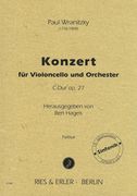 Konzert C-Dur, Op. 27 : Für Violoncello und Orchester / edited by Bert Hagels.