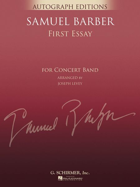 First Essay, Op. 12 : For Concert Band / arranged by Joseph Levey.