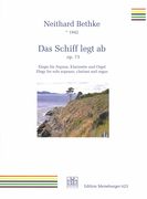 Schiff Legt Ab, Op. 73 : Elegie Für Sopran, Klarinette und Orgel (2006).