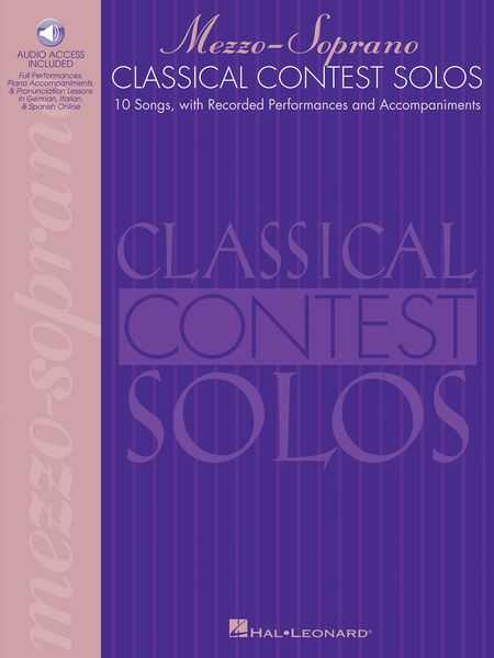 Classical Contest Solos : Mezzo-Soprano - 10 Songs, With Recorded Performances.