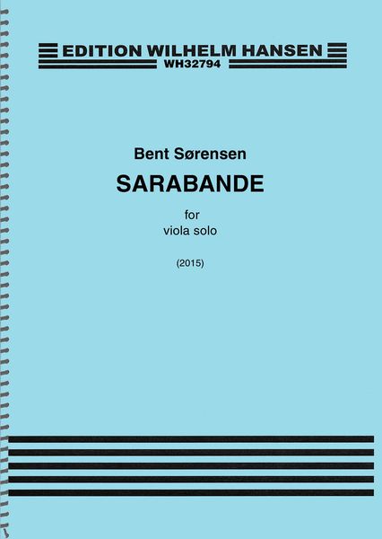 Sarabande : For Viola Solo (2015).