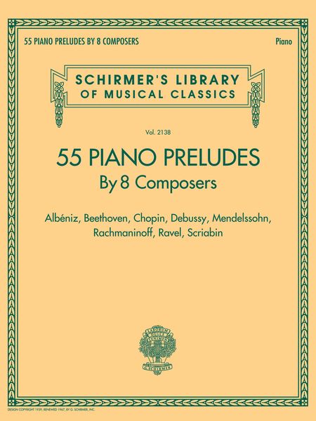 55 Piano Preludes by 8 Composers.