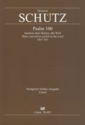 Psalm 100 : Jauchzet Dem Herren, Alle Welt, SWV 493 : Für 8 Stimmen und Generalbass.