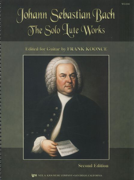 Solo Lute Works Of Johann Sebastian Bach / arranged For Guitar by Frank Koonce, 2nd Ed. -- Level 1