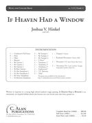 If Heaven Had A Window : For Concert Band.