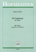 Capriccios (36) : For Violin / arranged For Viola Solo by Fritz Spindler.