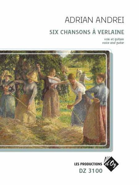 Six Chansons A Verlaine : For Voice and Guitar.