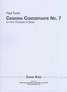Canzone Concertante No. 7 : For Viola, Percussion and Strings.