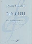 Duo Rituel : Pour Trompete Et Cor.